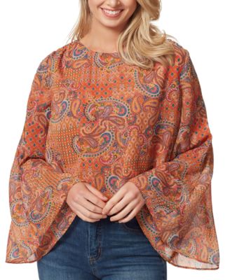 Jessica Simpson - Monique Ruched Trumpet-Sleeve Top