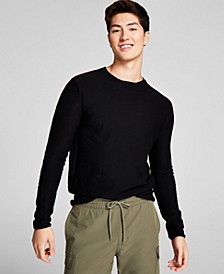 Men's Crewneck Solid Knit Sweater