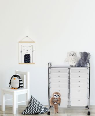 12-Drawer Rolling Organizer Cart