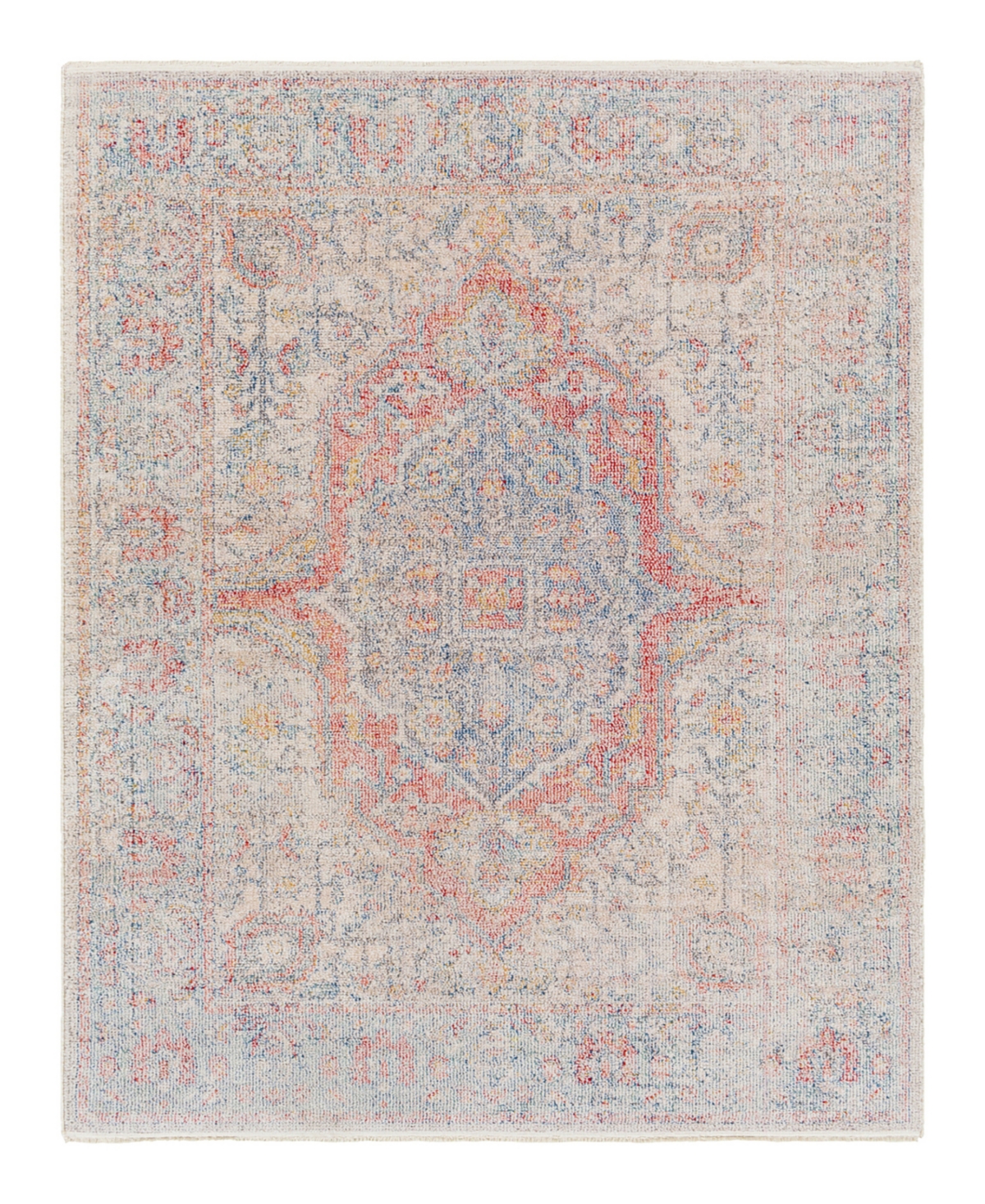 Surya Subtle Sub-2304 5'3in x 7' Area Rug - Red, Ivory