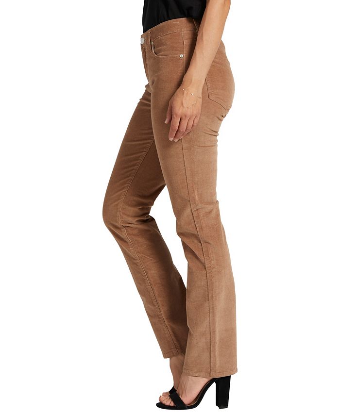 JAG Women's Ruby Mid Rise Corduroy Straight Leg Pants Macy's