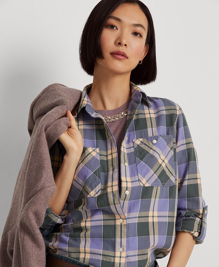 Lauren Ralph Lauren Plaid Twill Shirt Macy's