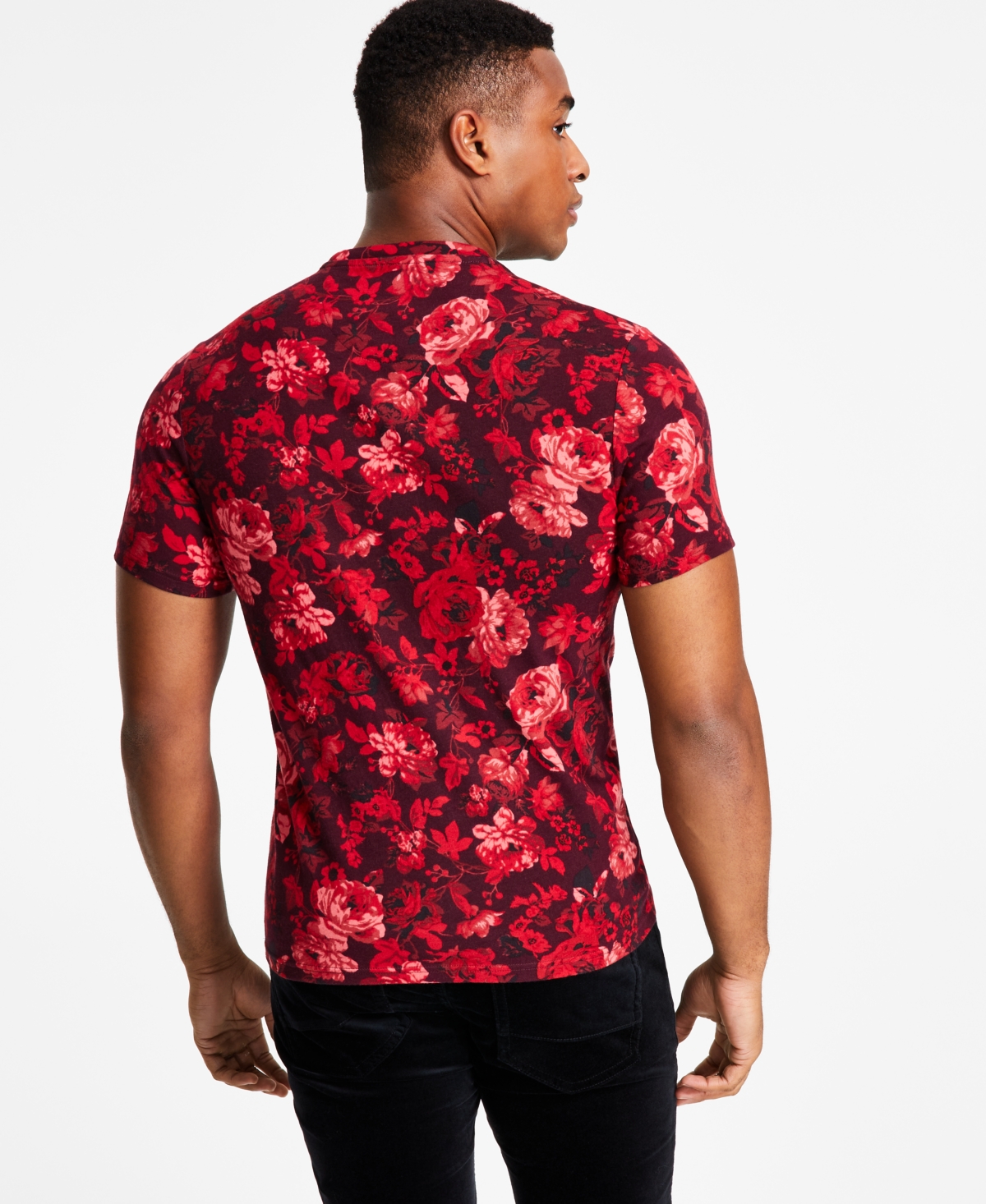 I.n.c. International Concepts Men's Roscoe Floral Graphic T-Shirt, Created for Macy's
