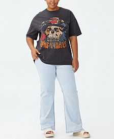 Trendy Plus Size Oversized License Graphic T-Shirt