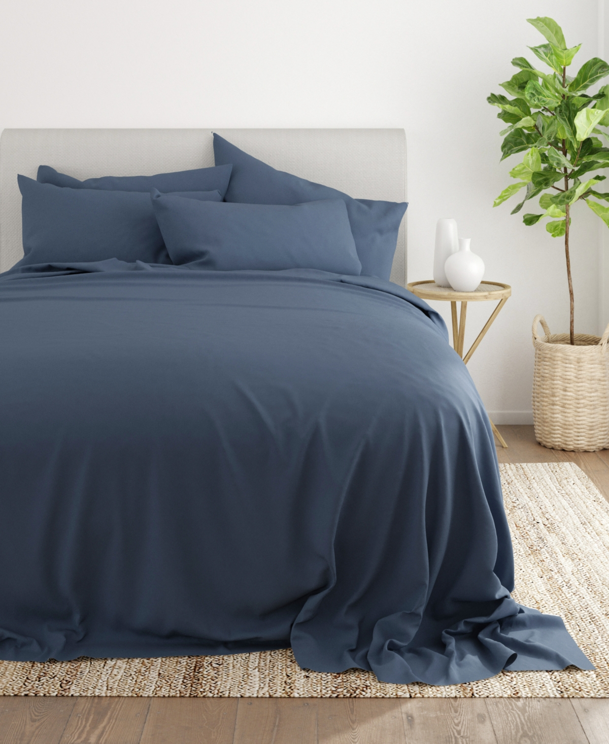 Solids in Style by The Home Collection 6 Piece Bed Sheet Set,