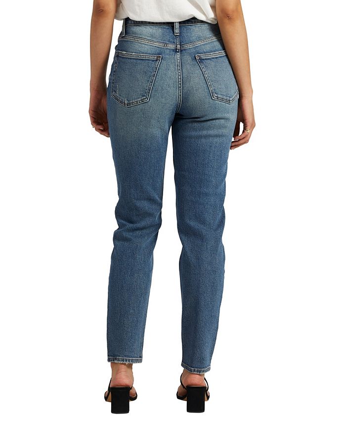 Silver Jeans Co. Women's High Rise Tapered Leg Mom Jeans - Macy's