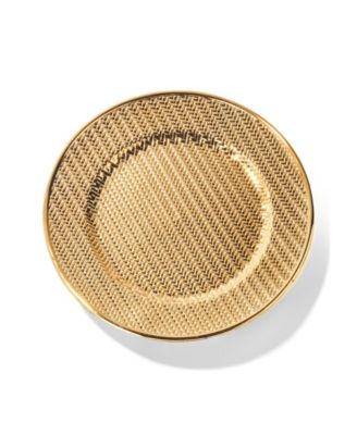 13" Aubrey Electroplated Charger Plates, Set of 4