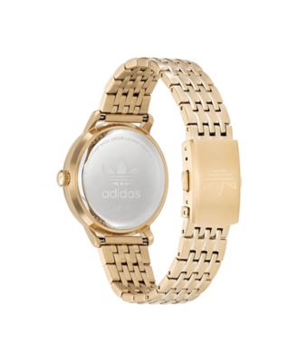 Unisex Three Hand Code One Gold-Tone Stainless Steel Bracelet Watch 38mm