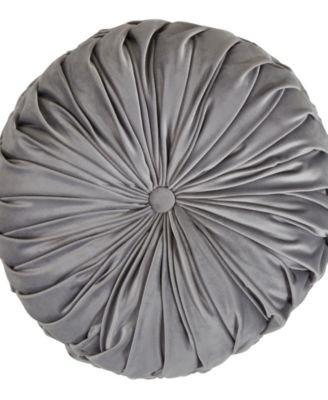 Velvet Pintuck Decorative Pillow, 14" x 14"
