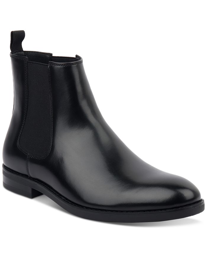 Alfani Men's Faux-Leather Pull-On Chelsea Boots, Created for Macy's ...