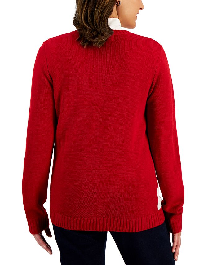 Karen Scott Petite Holiday Sweater, Created for Macy's & Reviews ...