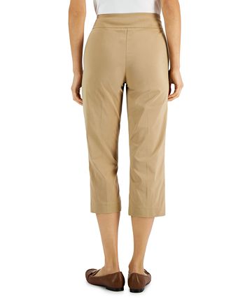 JM Collection Embellished Pull-On Capri Pants, Created for Macy's ...
