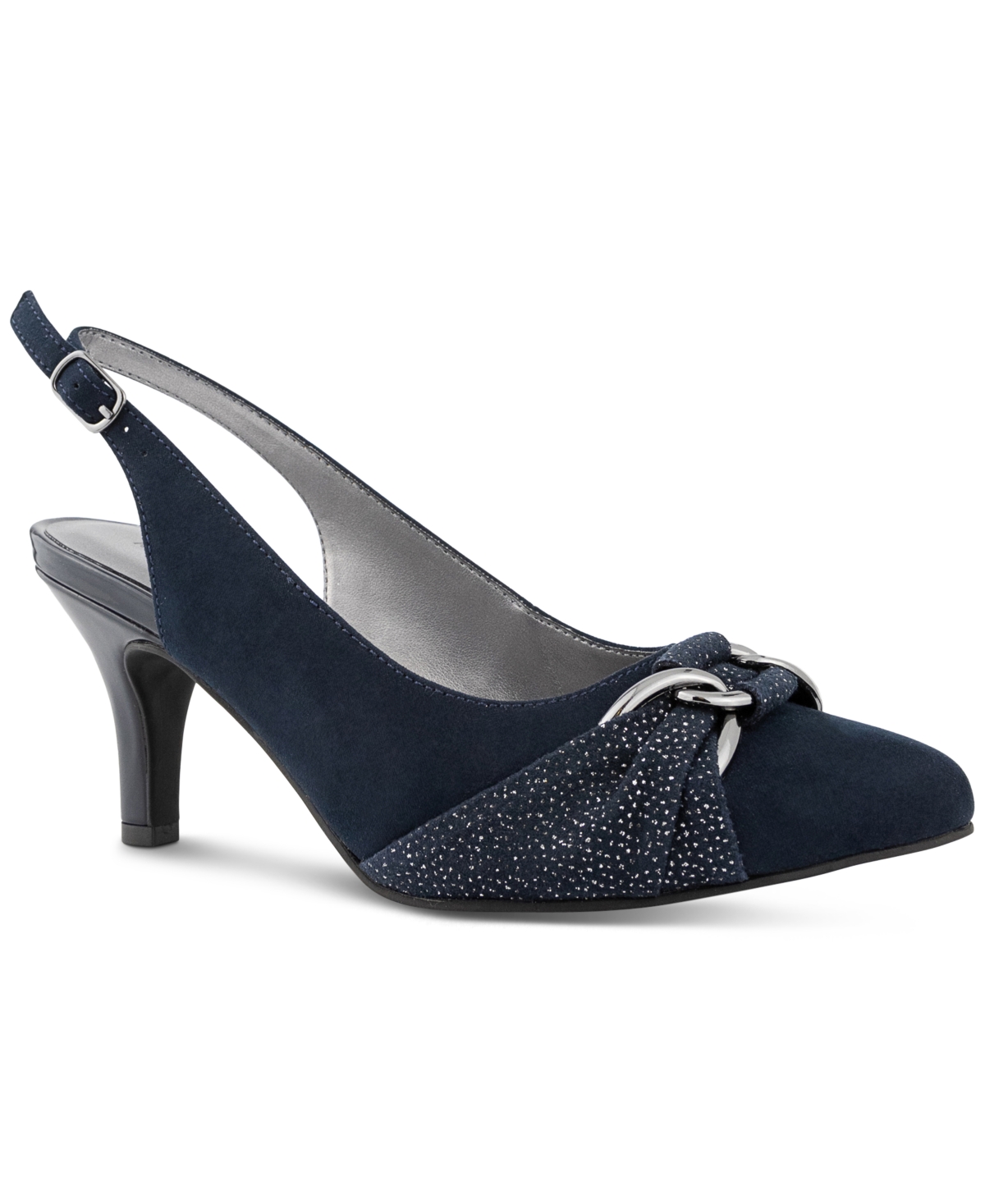 Giselee Slingback Pumps, Created for Macy's - Navy
