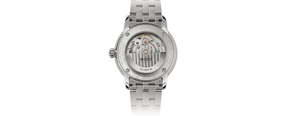 Mido Men's Swiss Automatic Baroncelli Ii Signature Stainless Steel Bracelet Watch 39mm
