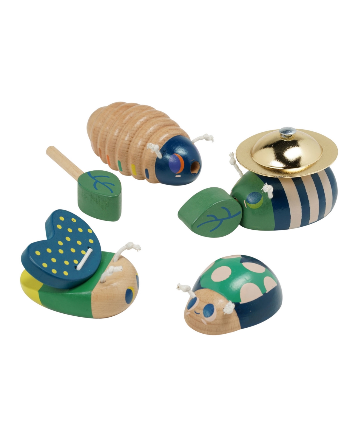 Manhattan Toy Company Folklore Bug Quartet Musical Wooden Toy Set, 4 Piece In Multicolor