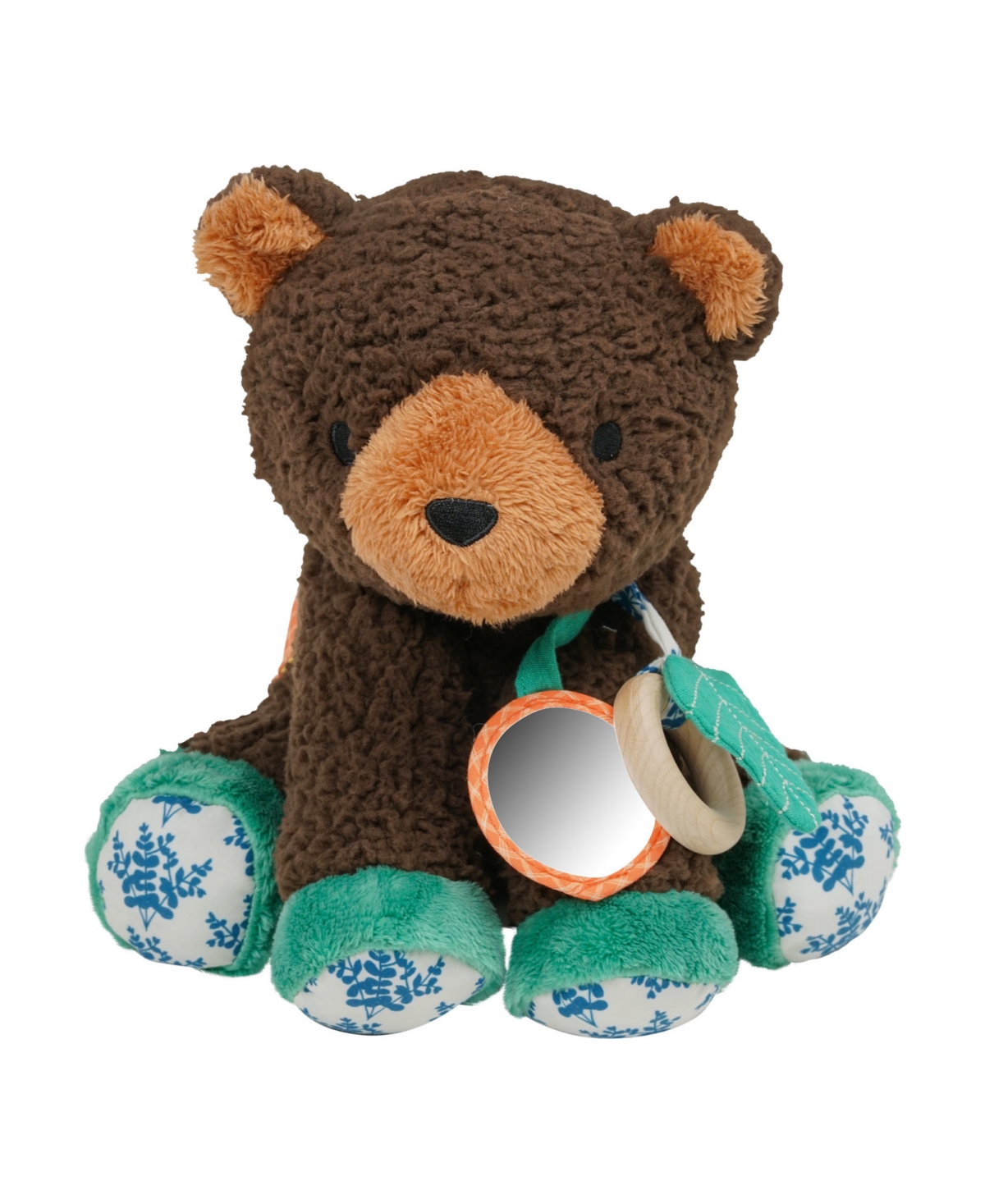 Manhattan Toy Company Kids' Wild Bear-y Plush Teddy Bear 8" Stuffed Animal Activity Toy In Multicolor