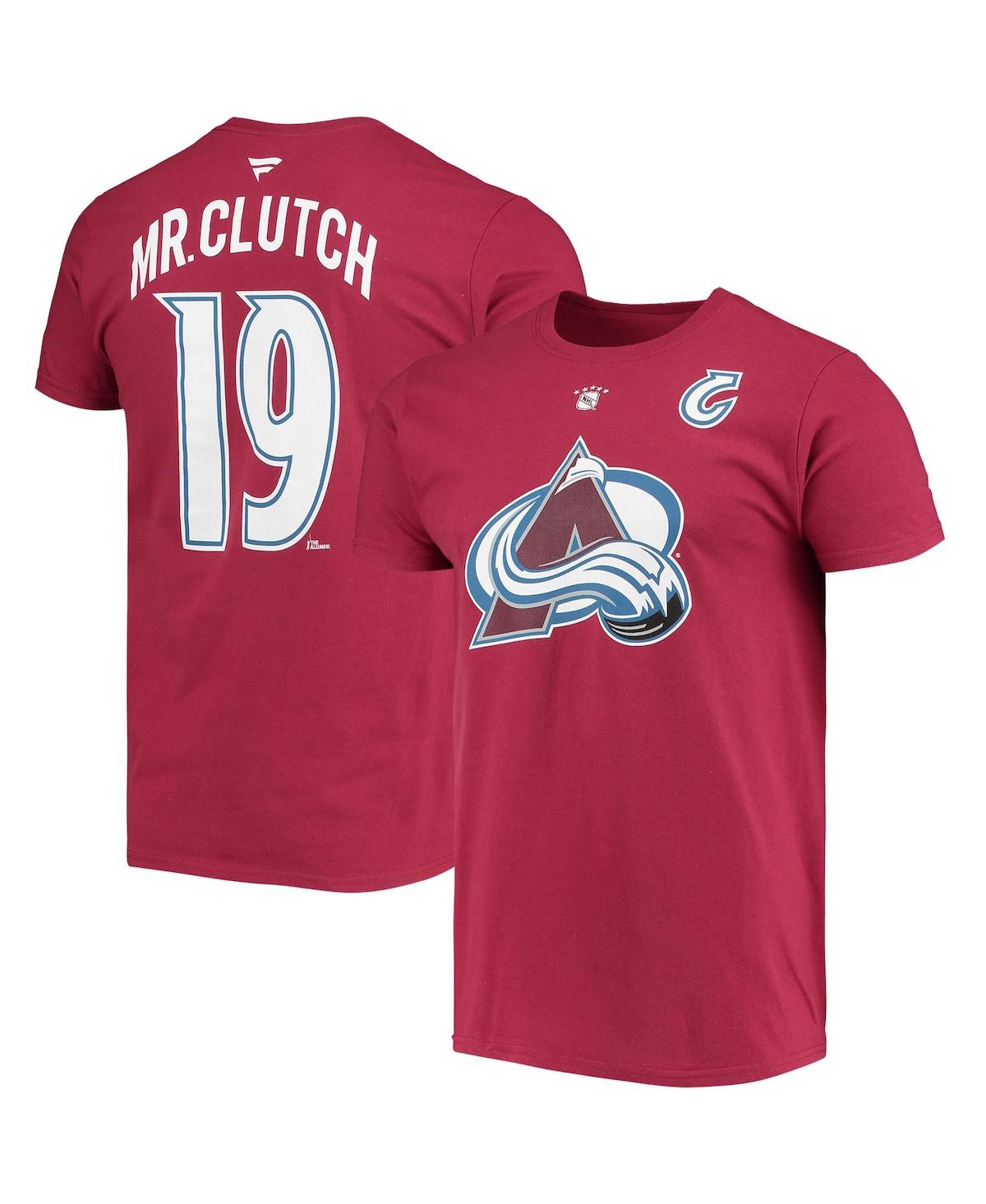 Men's Fanatics Joe SakicColorado Avalanche Authentic Stack Retired Player Nickname and Number T-shirt - Burgundy