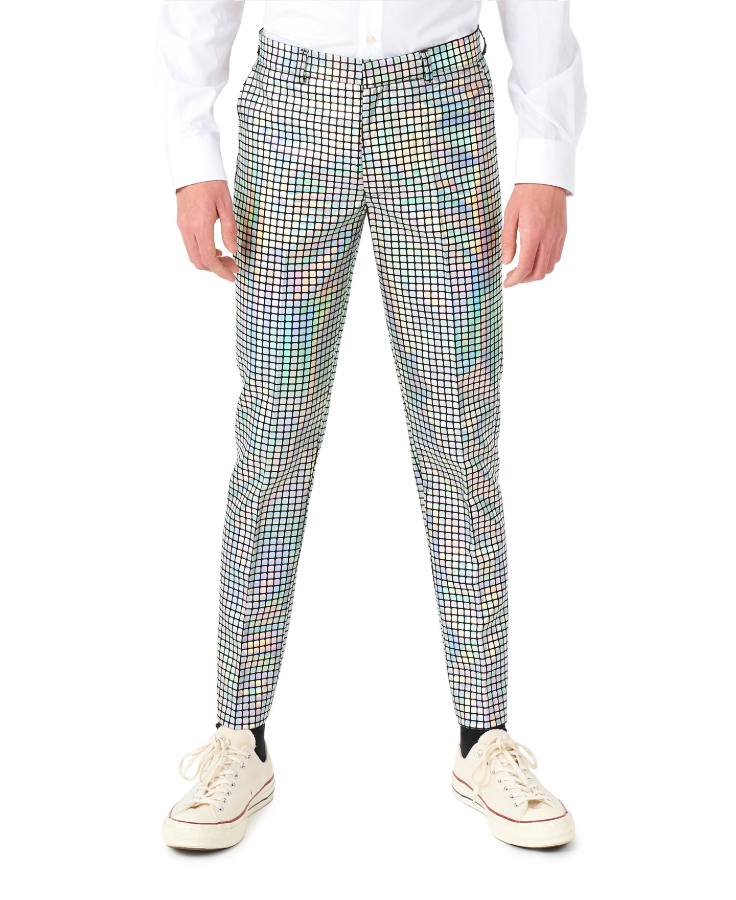 Детский праздничный металлизированный костюм OppoSuits Disco Ball, 3 предмета — фото 3