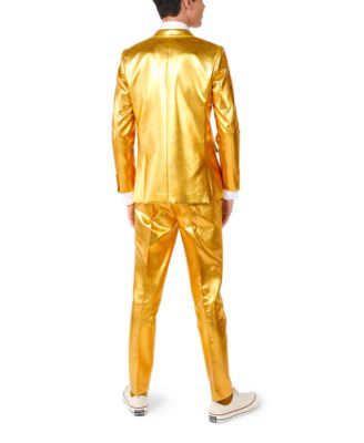 Big Boys Groovy Metallic Party Suit, 3-Piece Set Including Blazer, Pants and Clip-On-Tie