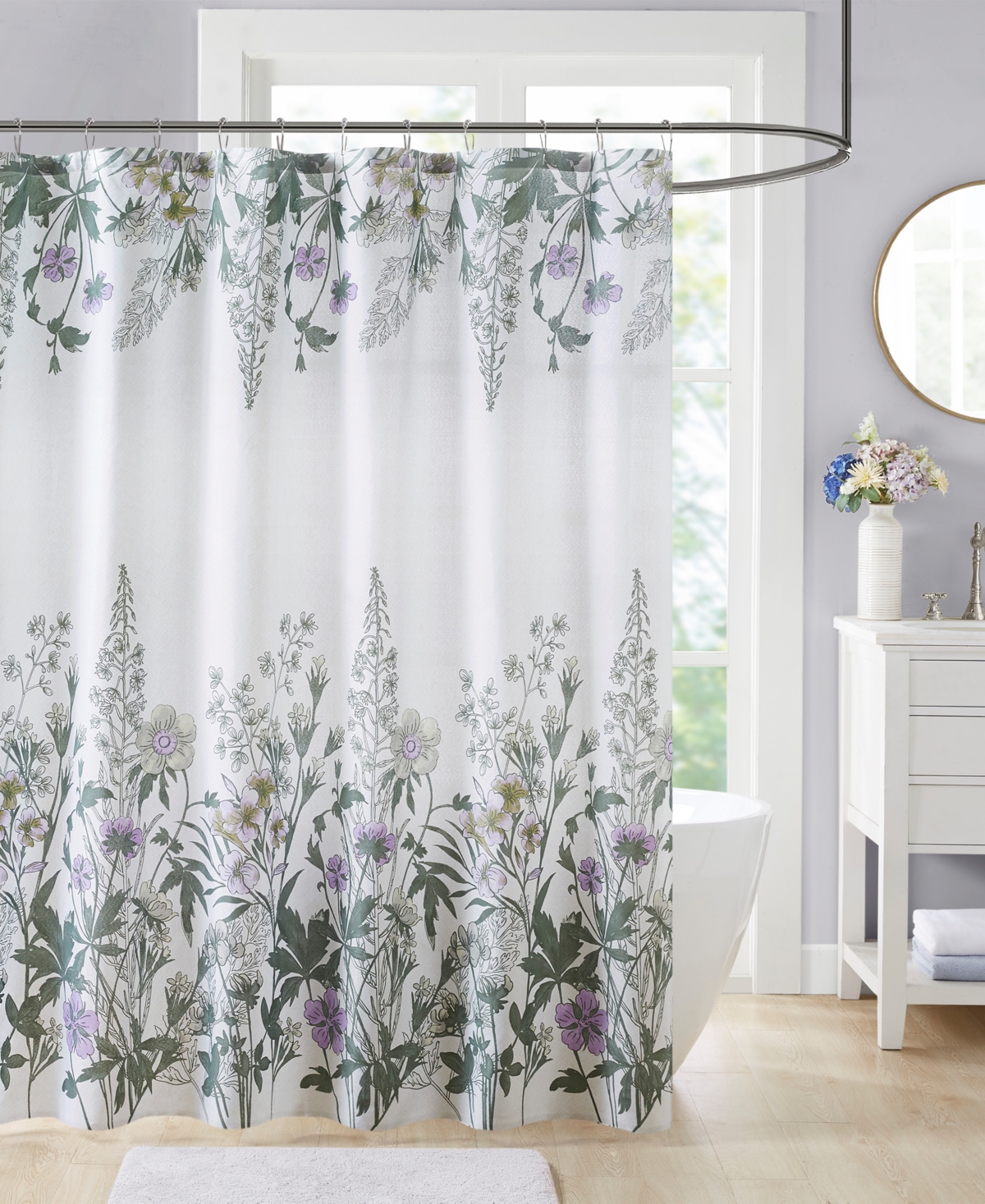Decor Studio Pippin Shower Curtain Bedding In Lilac