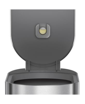 45 Liter Slim Kitchen Trash Can with Liner Pocket