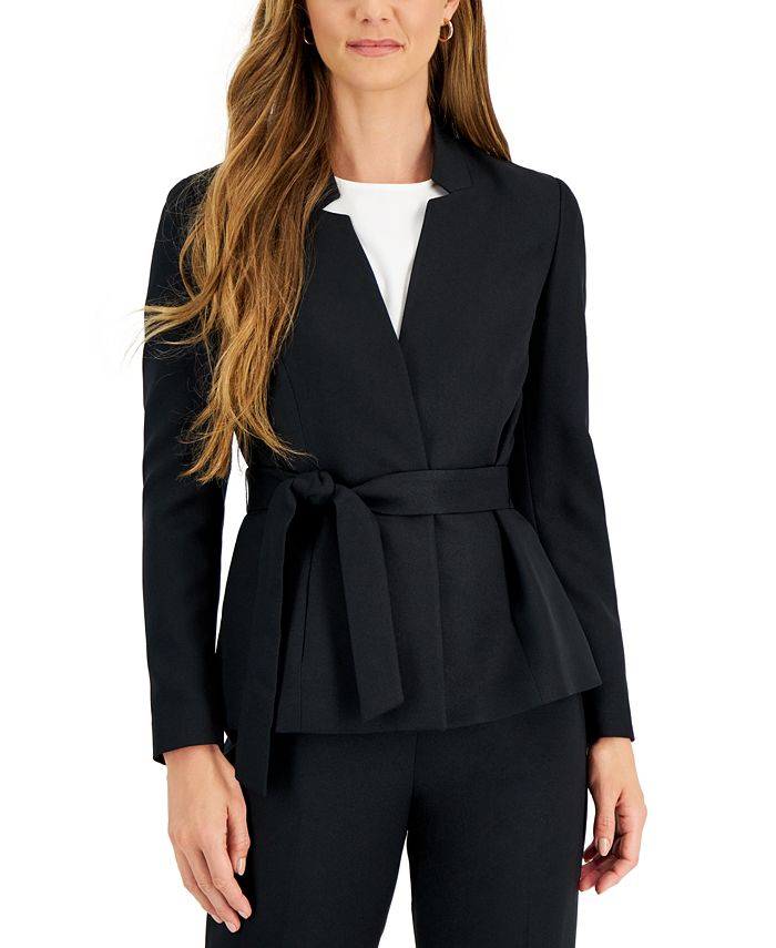 Le Suit Women's Mini Herringbone Pantsuit, Regular & Petite Sizes