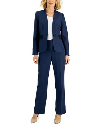 Le Suit Women's Collarless Pantsuit, Regular & Petite Sizes - Macy's