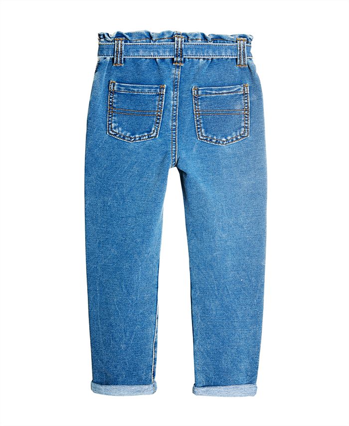 Epic Threads Toddler Girls Paperbag Waist Denim Mom Jeans, Created For