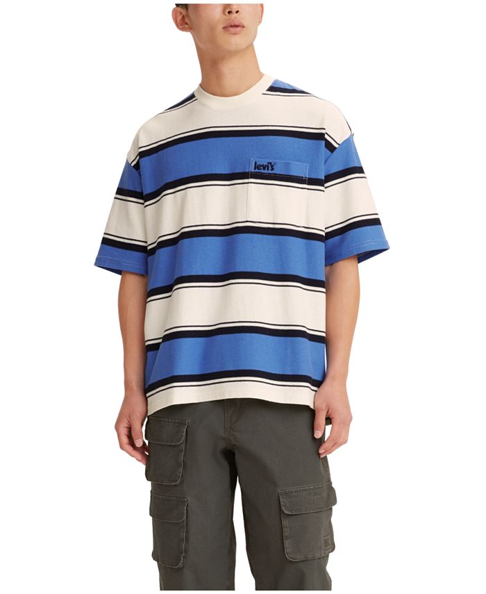 Levi's Men's Slouchy Pocket Striped Short Sleeve T-shirt & Reviews - T- Shirts - Men - Macy's