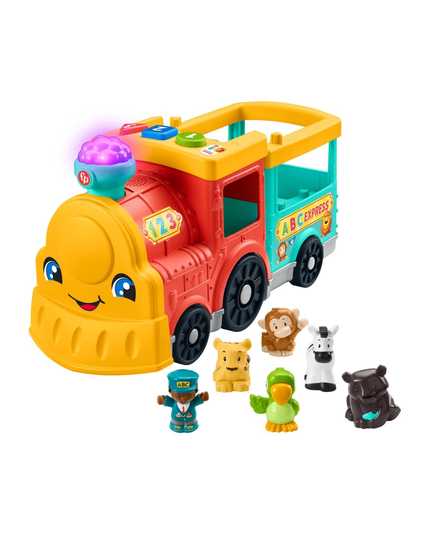 Детские игрушки Fisher Price Little People ABC Animal Train Set, цвет: Анималистичный — фото 1