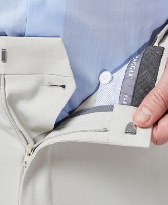 Men's Premium Comfort Stretch Classic-Fit Solid Flat Front Dress Pants