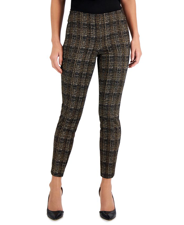 Anne Klein Petite Pull-On Printed Hollywood-Waist Ankle Pants & Reviews ...