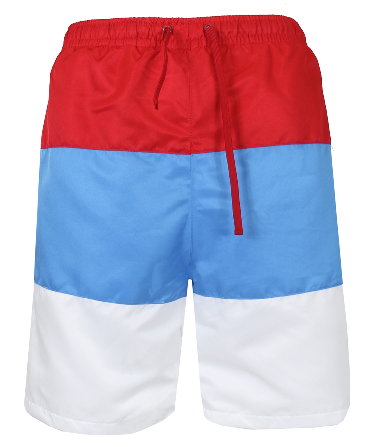 Men's Dry Tech Active Workout Training Running Performance Shorts - Red, Light Blue, White