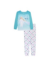 Toddler Girls Frozen T-shirt and Pajama, 2 Piece Set