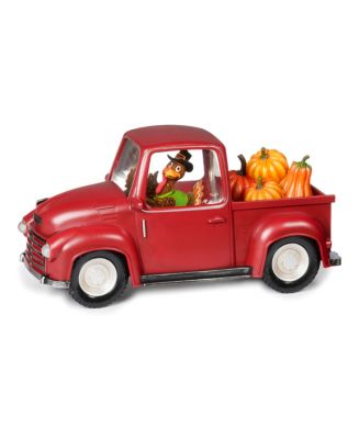 LED Swirl Pilgrim Turkey Truck with Pumpkins, 6