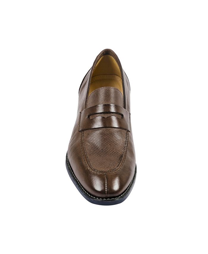 Sandro Moscoloni Men's Maestro Moccasin Toe Penny Strap Slip-on Shoes ...