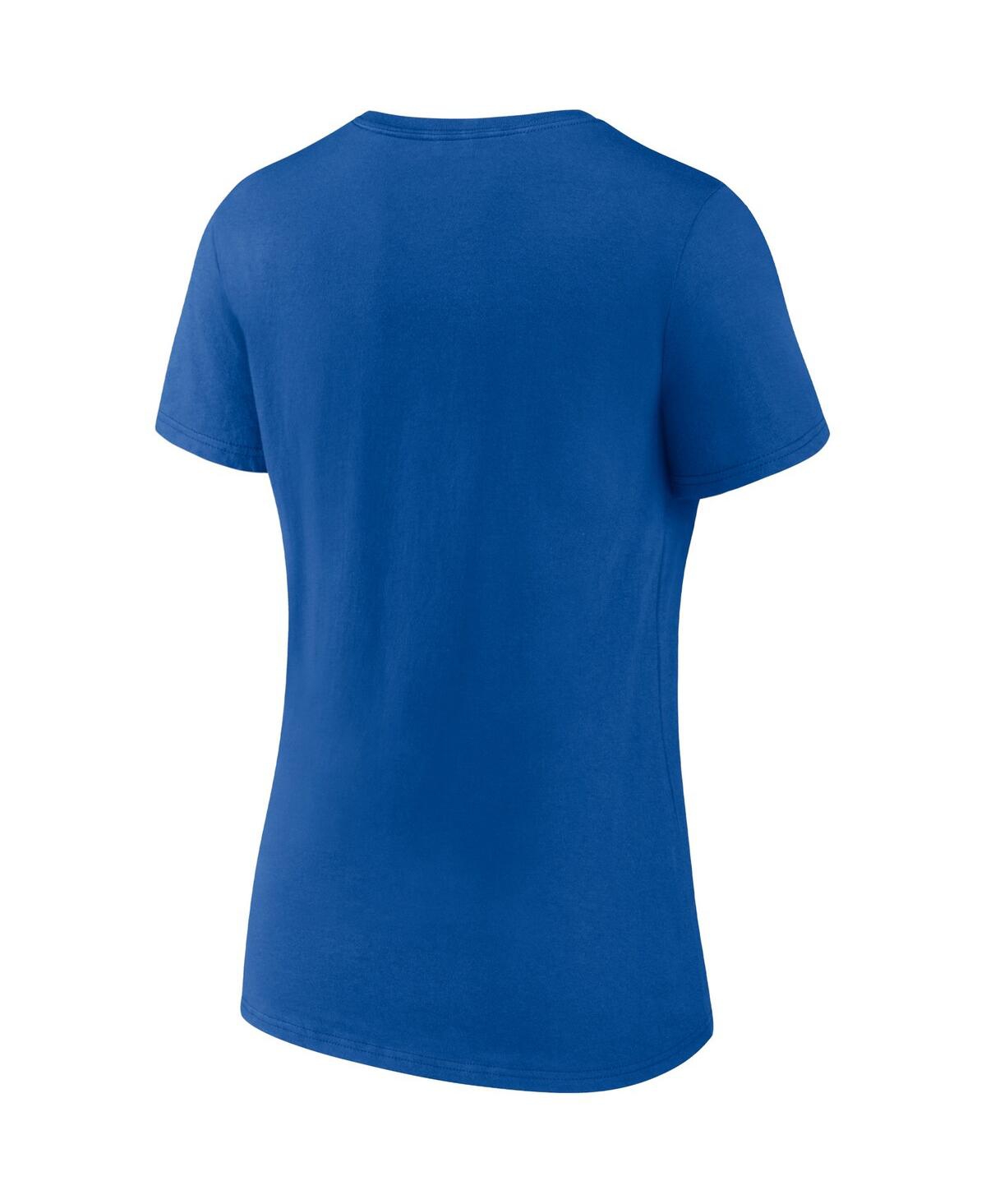 Fanatics Branded Blue/heathered Gray St. Louis Blues Parent 2-pack V-neck T-shirt Set In Blue,heathered Gray