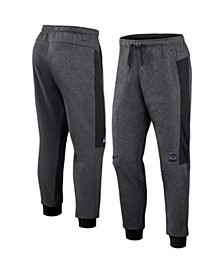 Men's Heathered Gray, Black Toronto Blue Jays Authentic Collection Flux Performance Jogger Pants