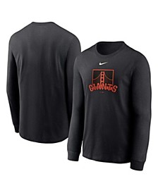 Men's Black San Francisco Giants Alternate Logo Long Sleeve T-shirt