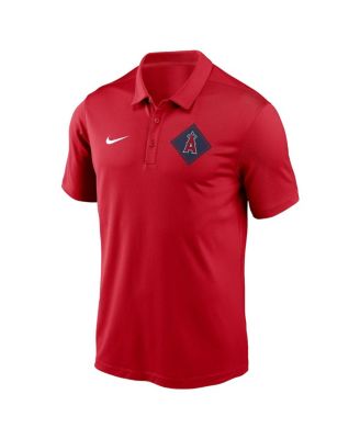Men's Red Los Angeles Angels Diamond Icon Franchise Performance Polo Shirt