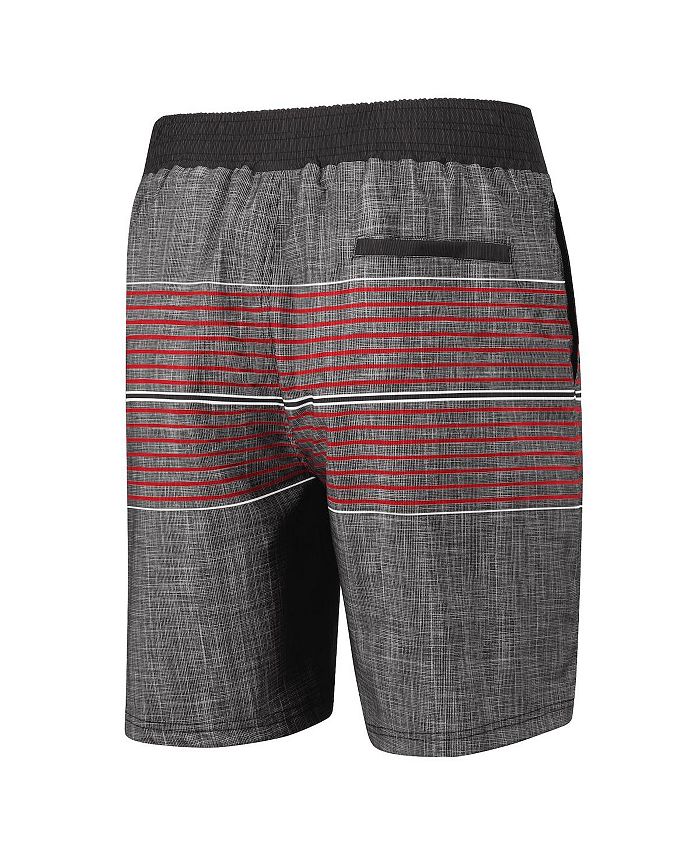 Men's G-III Sports by Carl Banks Charcoal Boston Red Sox Horizon Volley Swim  Trunks