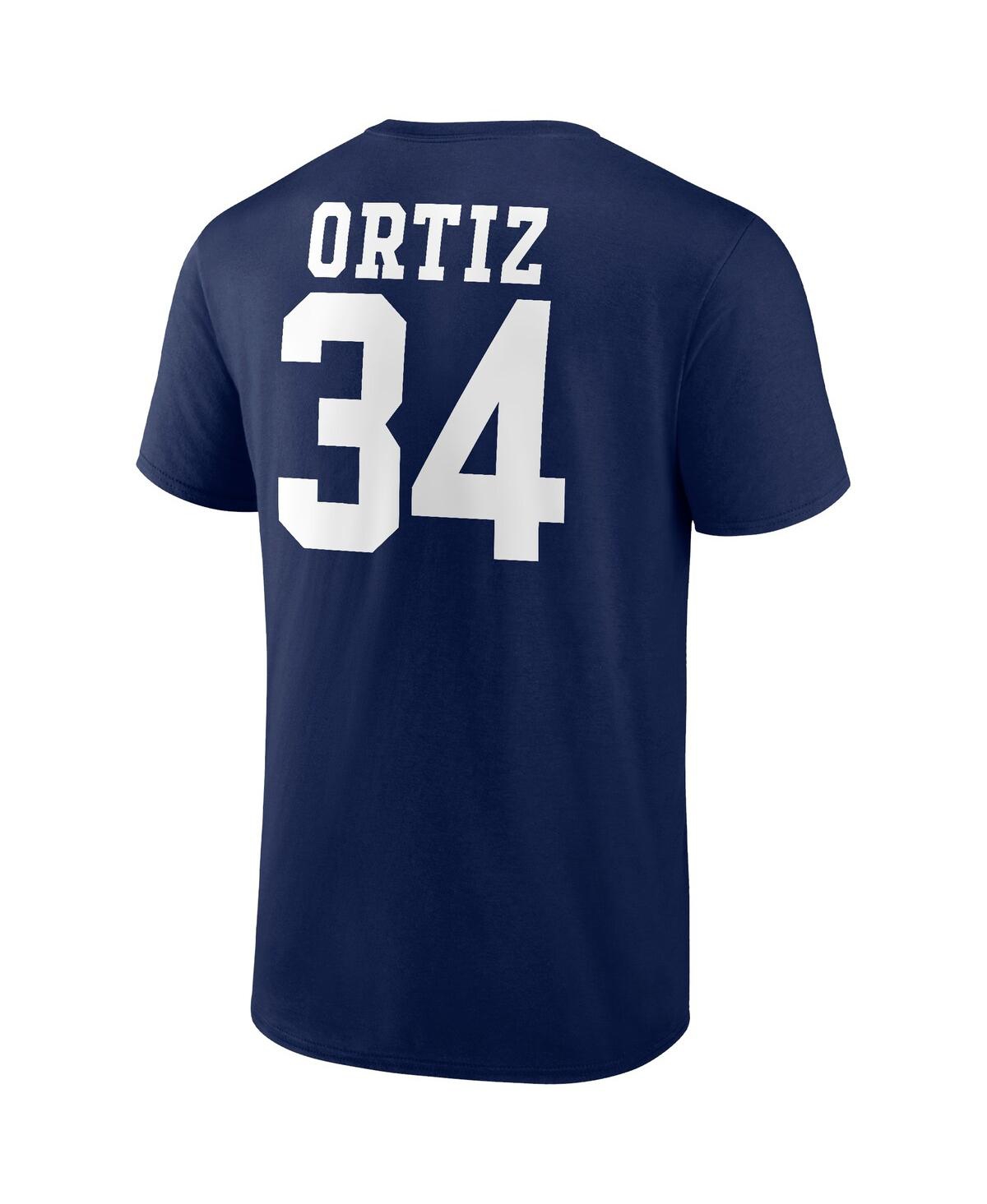 Fanatics Branded David Ortiz Navy Boston Red Sox Logo Graphic T-shirt In Navy