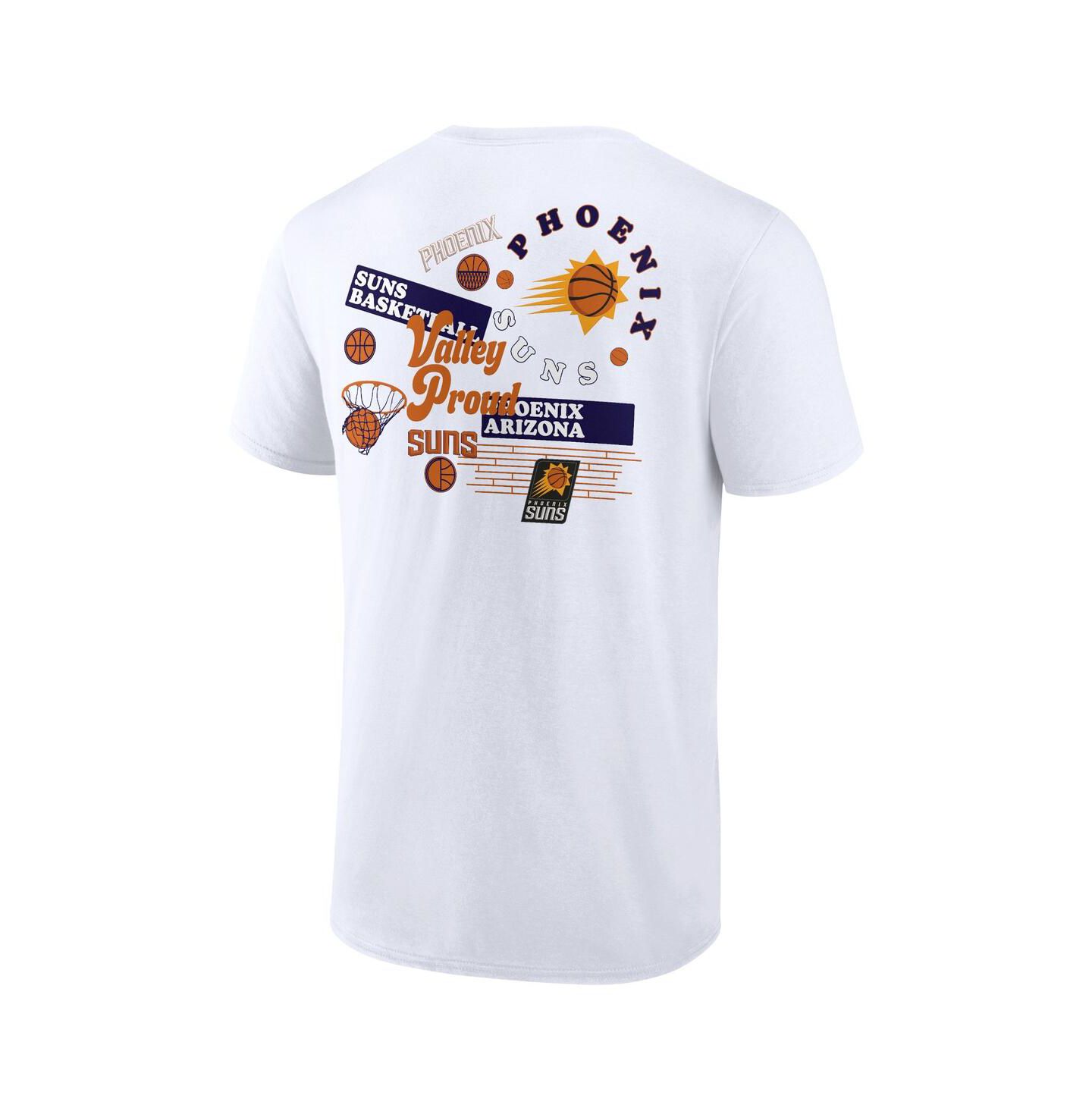 Мужская футболка Fanatics White Phoenix Suns Street Collective — фото 4