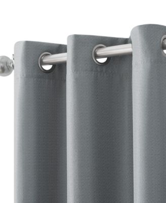 Milton Thermal Woven Room Darkening Grommet Window Curtain Panel Set, 38" x 96"