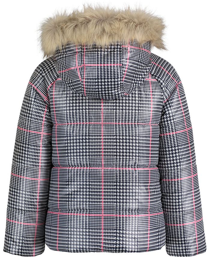 Tommy Hilfiger Toddler Girls Glenplaid Hooded Puffer Jacket Macy's