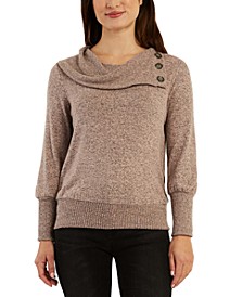 Juniors' Foldover Sweater