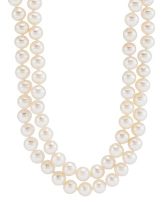 macy's double strand pearl necklace