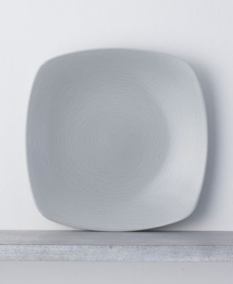 Swirl Square Dinner Plates, Set of 4