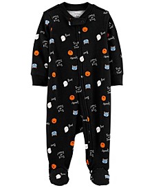 Baby Neutral Halloween Sleep and Play Footed Coverall