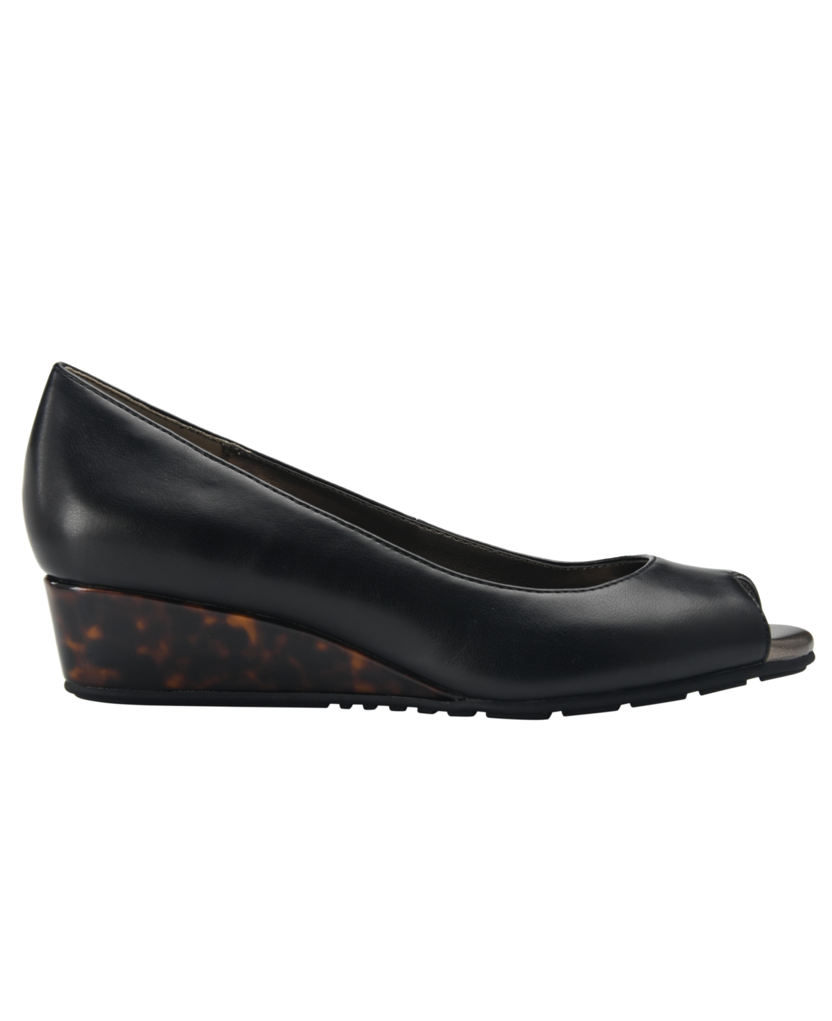 Bandolino Women's Candra Peep Toe Wedge Dress Pumps In Black